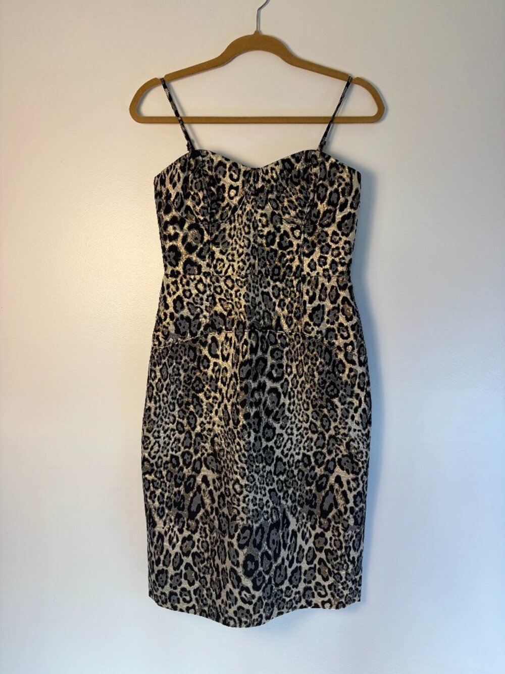 J.Crew Collection Metallic Leopard Print Sheath Dress (NWT)